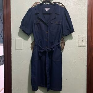 Denim Button Up Dress